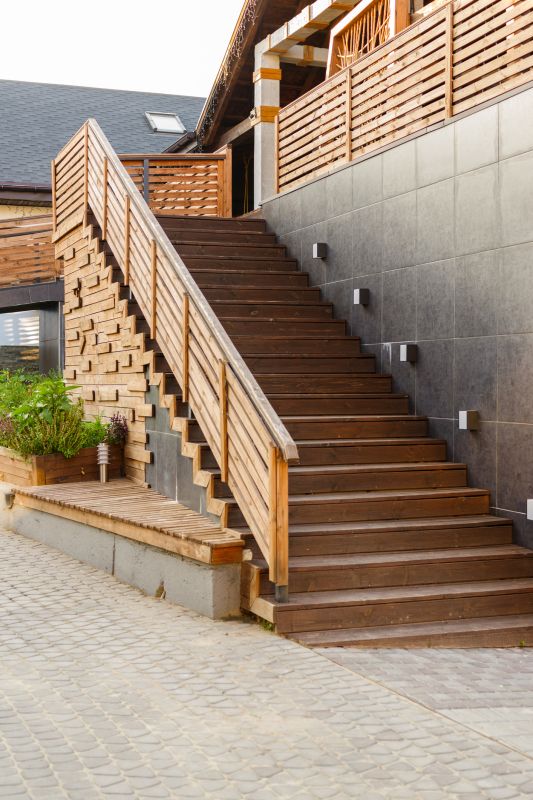 Wood Stair Railing Repair in Kansas City, KS